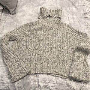 Free People Turtleneck Crop Sweater